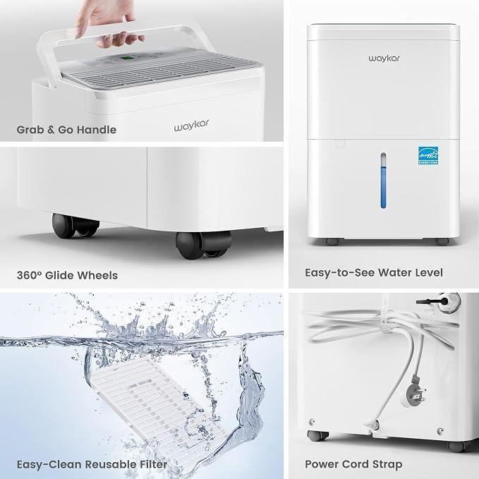 Waykar 2000 Sq. Ft. Energy Star 2025 Dehumidifier - Image 8