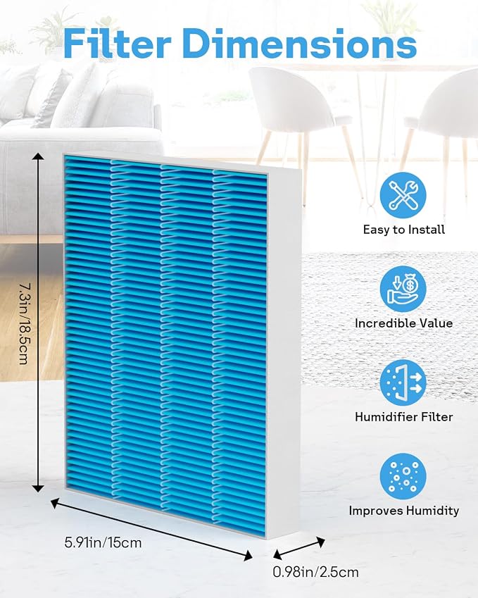 16 Pack 6000S Humidifier Wick Filter Replacement - Image 3