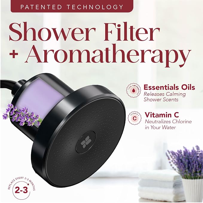 Vitamin C Shower Filter Replacement Cartridge + Shower Steamers Aromatherapy - Image 2