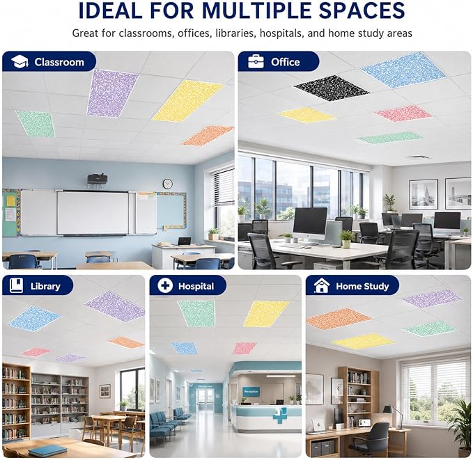 8Pcs Composition Fluorescent Light Covers - Image 6