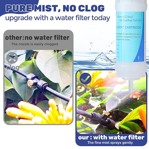 100FT Mister for Outside Patio Misting Cooling System, 100FT Misting Line+32 - Image 4
