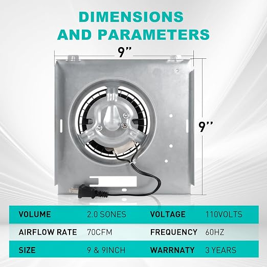 【Upgrade】 763RLN B Unit 50/70CFM Fan, Compatible - Image 5