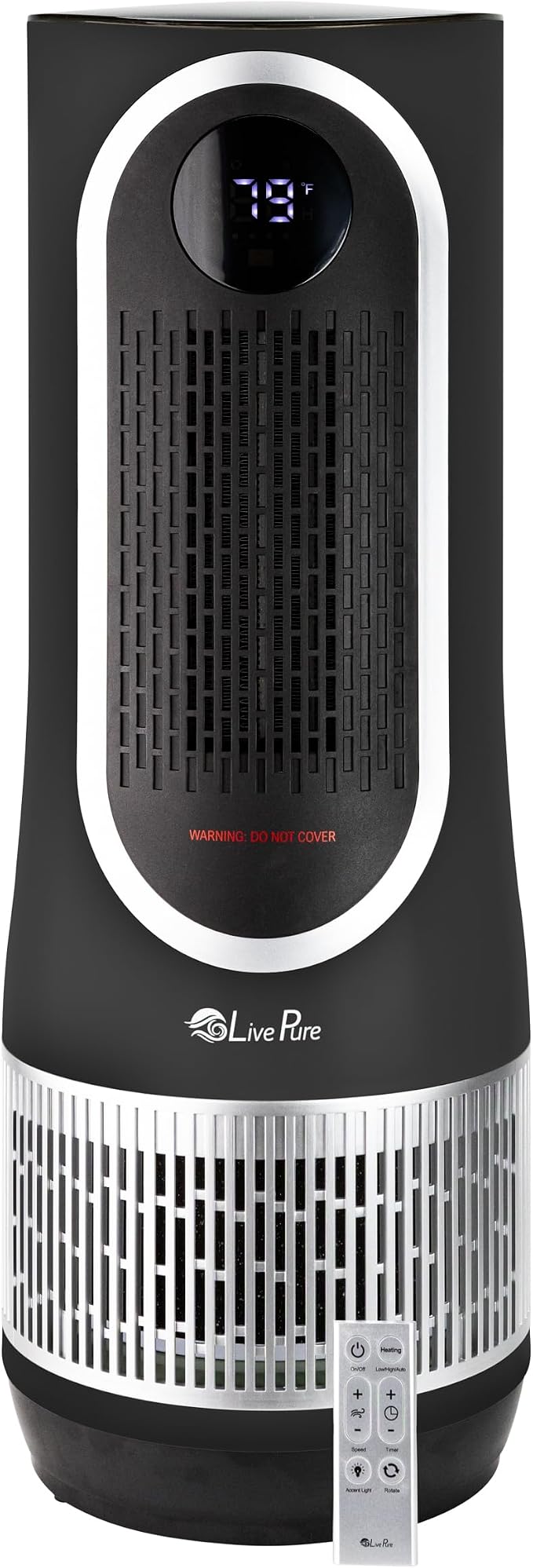 LivePure 3-in-1 LP500 Clean Heat Air Purifier & Electric Heater – Oscillating by LivePure