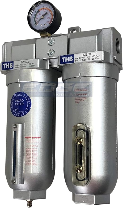 2 STAGE INDUSTRIAL GRADE IN-LINE COALESCING FILTER & DESICCANT AIR DRYER by Unknown