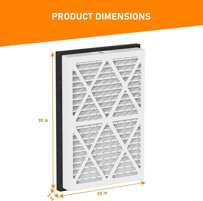 20x30x3 MERV 13 Pleated Air Filters Replacement Compatible - Image 3
