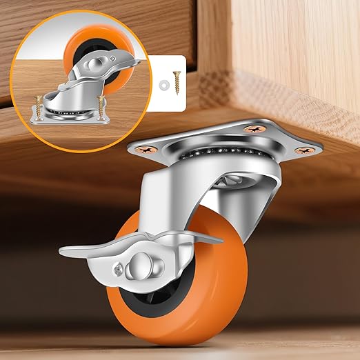 2 Inch Caster Wheels, Casters Set of 16, Heavy Duty Caster - Image 5