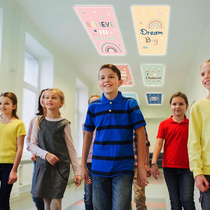 6Pcs Fluorescent Light Covers for Classroom Ceiling Lights, 4 x 2 Feet - Image 6