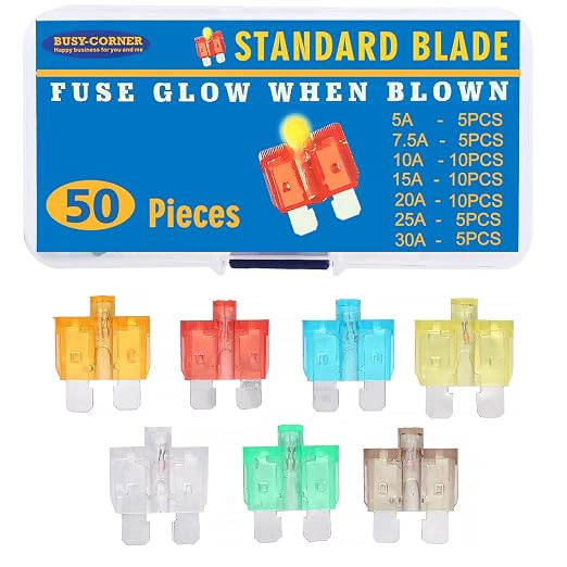 BUSY-CORNER 50 Piece Glow Fuse Standard Blade Automotive Fuse by BUSY-CORNER