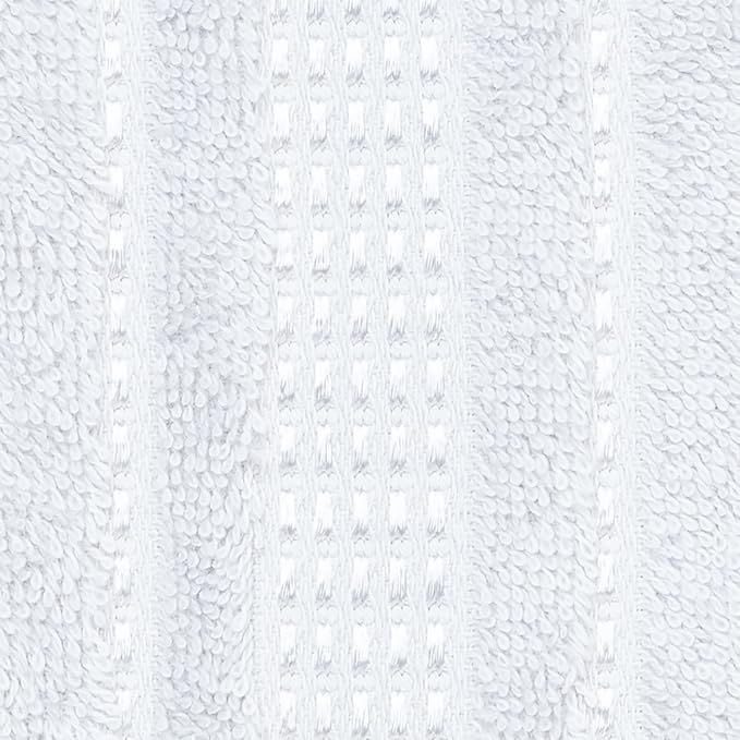 Melissa Linen, Bright White Bath Towels, Set of 2, 100% Turkish Cotton Bath Towels for Bathroom, Absorbent, Quick Dry, Durable and Soft Shower Towel, 28 in x 55 in, Spa and Hotel Quality