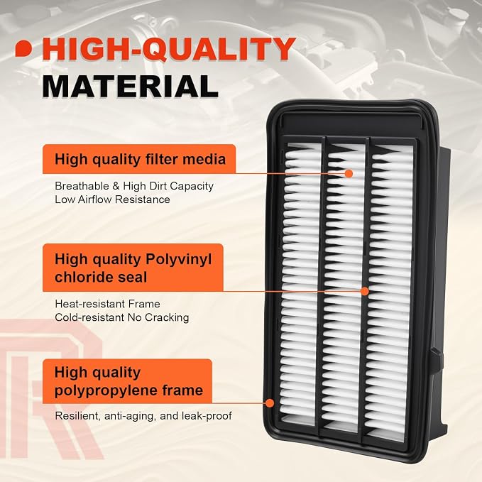 Engine & Upgrade Cabin Air Filter Kit Compatible - Image 4