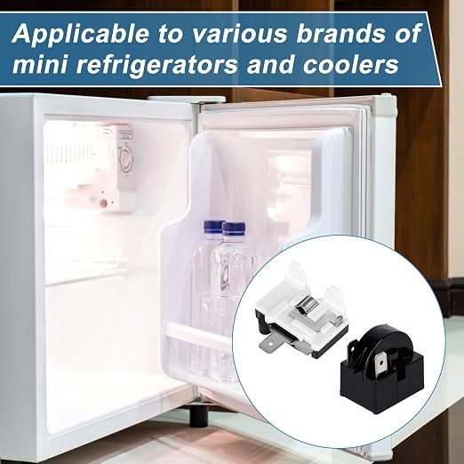 Gosknor 2pcs QP2-4.7 4.7 Ohm Refrigerator Starter Relay & 2pcs 6750C-0005P - Image 6