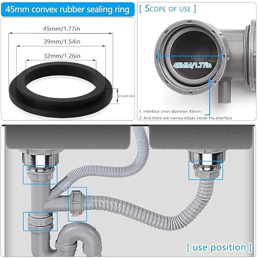 4PCS 45mm Multi-Shape Silicone Sealing Gaskets - Image 2