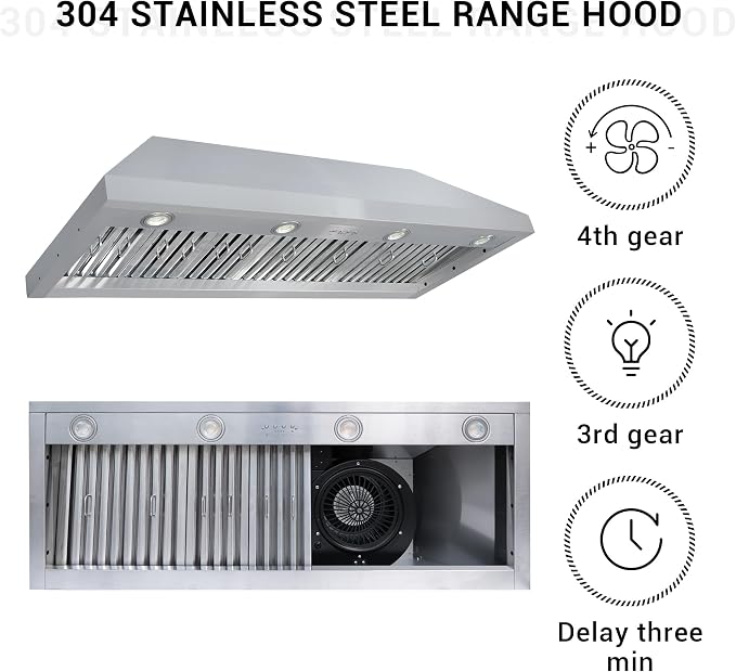 CHETTO C Stainless Steel Range Hood Cover - Image 5