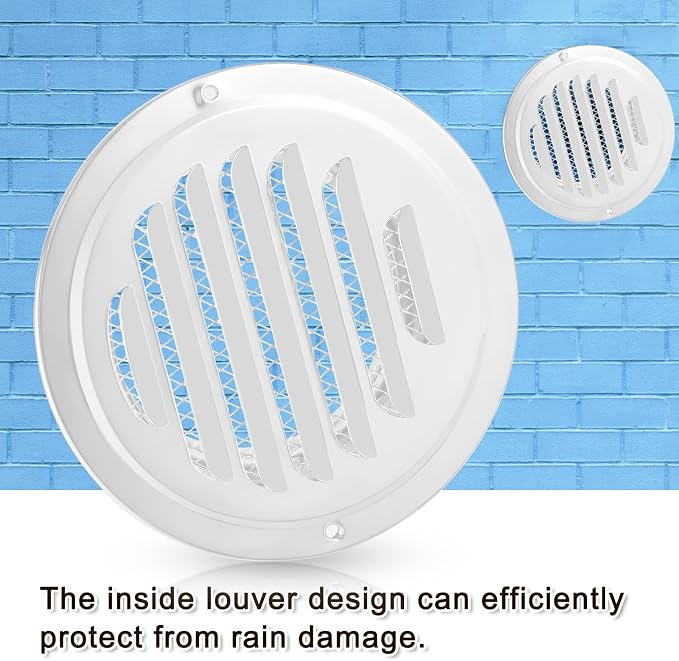 Zonon 12 Pcs Stainless Steel Soffit Vents 4 Inch Round Dryer Vent Cover - Image 7
