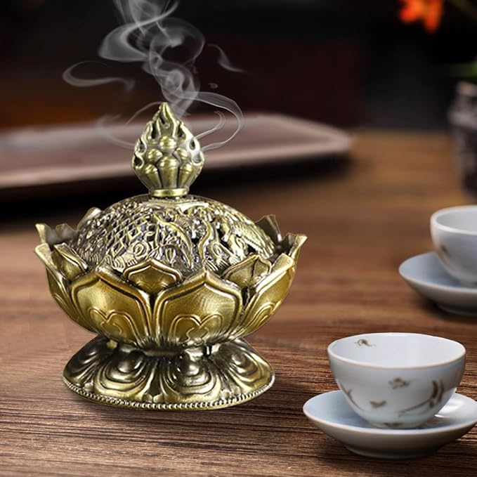 Cone Burner Statue – Aromatherapy Incense Base, Meditation Room Stand | Air - Image 3
