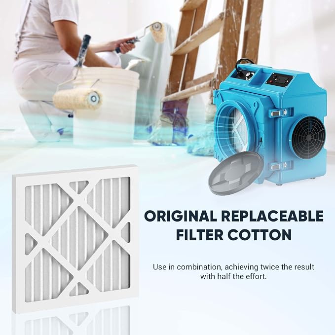 Replacement Filter for HEPA 500 Air Scrubber, Enhanced Dust Capture, Easy - Image 5