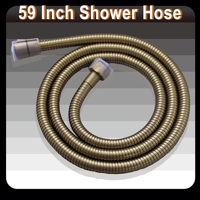 Brushed Gold Triple Shower Heads Shower System with 12"+8"+8" Top Shower Heads, Digital Display Shower Valve, Body Jets and Handheld Shower,Full Body Shower System