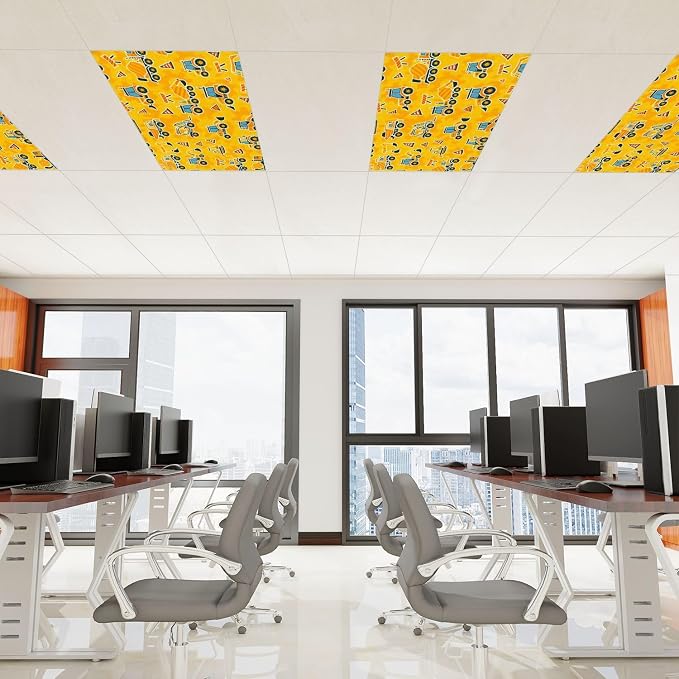 6 Pcs Fluorescent Light Covers for Ceiling Lights Construction Equipment - Image 3