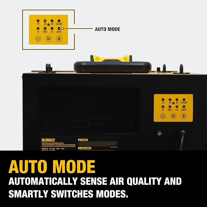 DeWALT DWXAF101 Air Filtration System, 3-Speed Hanging Ceiling Dust Collectors - Image 11