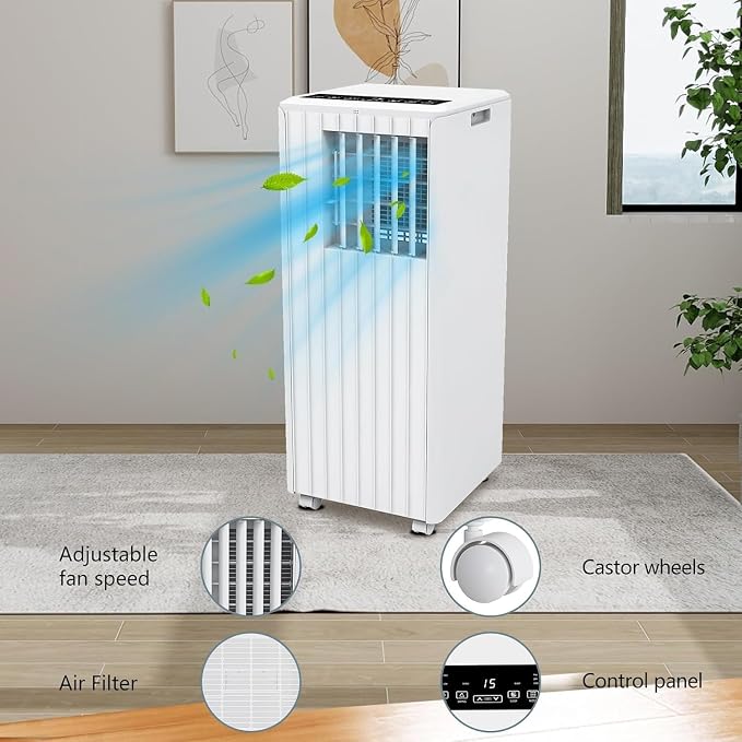 8000 BTU Portable Air Conditioner, Portable AC Unit - Image 7