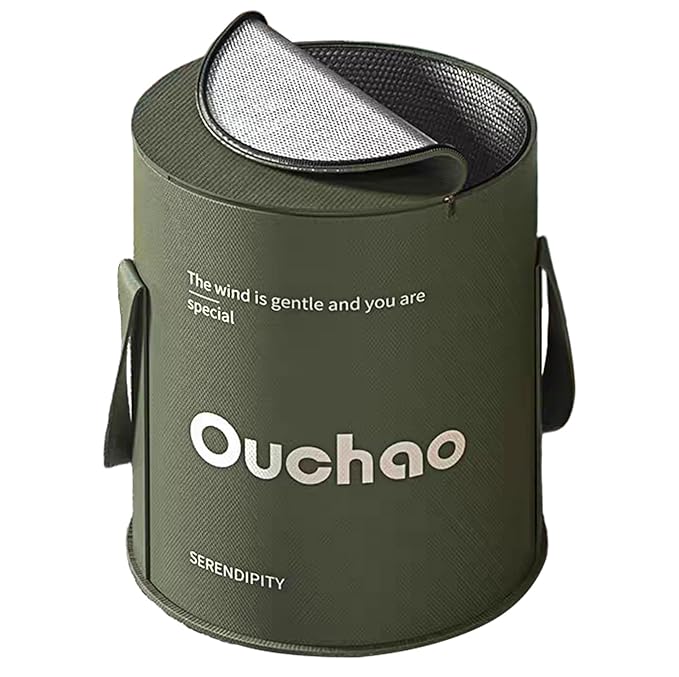 Foot Bath Basin Portable Travel Collapsible Foot Basin Folding Foot Bath Tub Soaking Feet Bucket for Camping Outdoor Washing Green