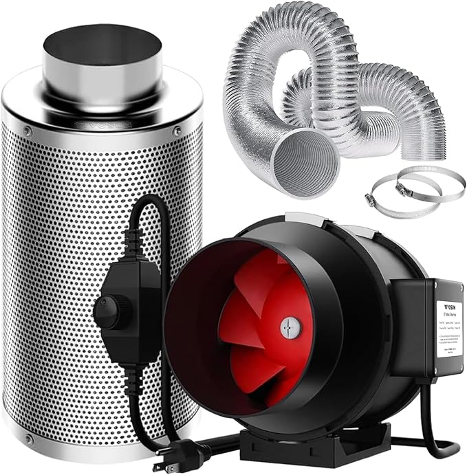 VIVOSUN Grow Tent Ventilation System, 6 Inch Inline Duct Fan by Unknown