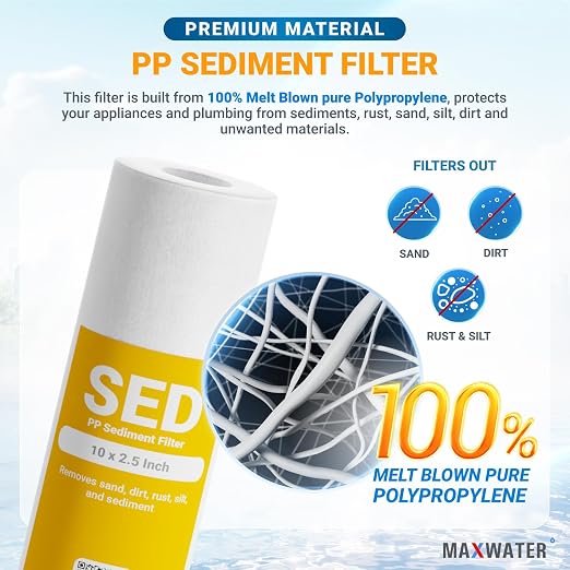 Max Water 2 Stage Whole House 10 inch, Standard Water Filtration System - Image 4