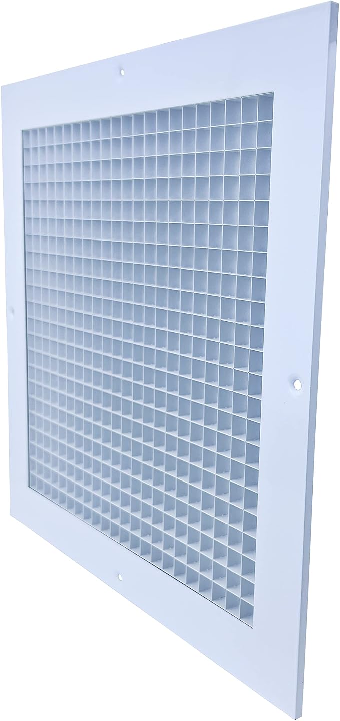 Return Air Grille Fits 12'' x 12'' Duct Opening, Aluminum Eggcrate Return - Image 8