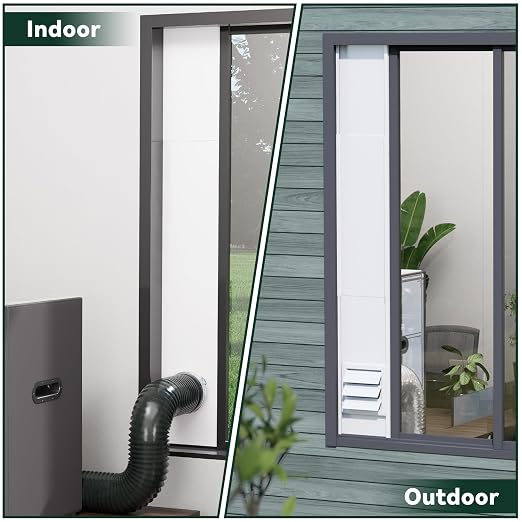 Flehomo Window Vent Kit for 3" and 4" Diameter Hose, Include Vent Cover - Image 9