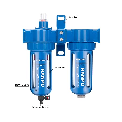 NANPU Zinc Alloy Coalescing Filter & Desiccant Dryer System, Poly Bowl - Image 4