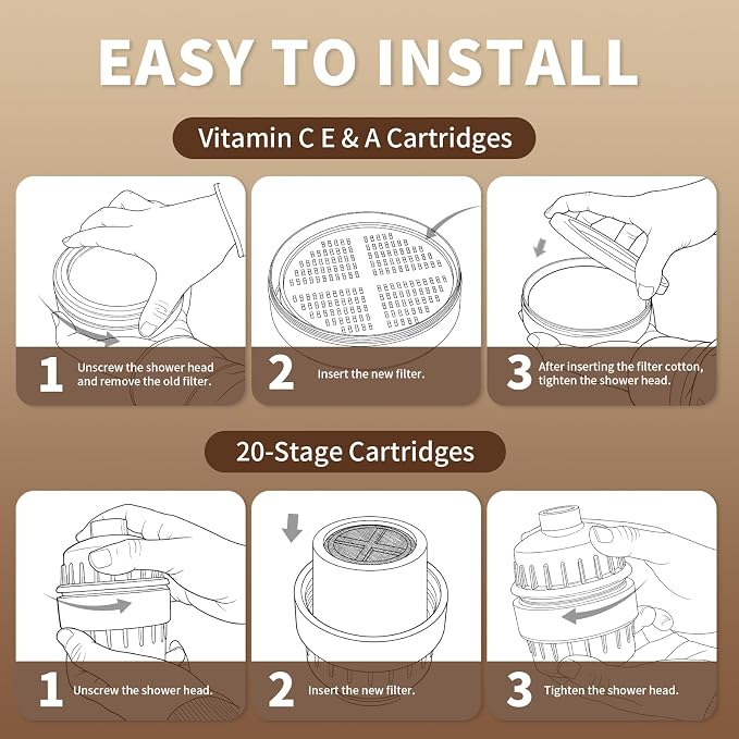 Shower Filter Replacement Cartridge Compatible - Image 4