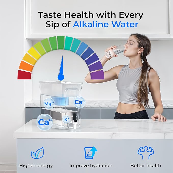 Waterdrop Slim Alkaline Water Filter Dispenser, Large Capacity, 100-Gallon - Image 3