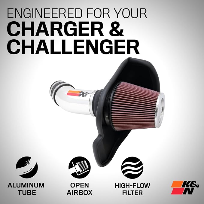K&N Cold Air Intake System: High-Flow Air Filter, Increase Performance & - Image 2