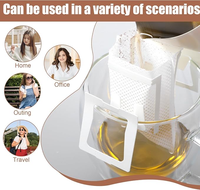 Sibba 100 PCS Portable Coffee Filter Bag - Image 5
