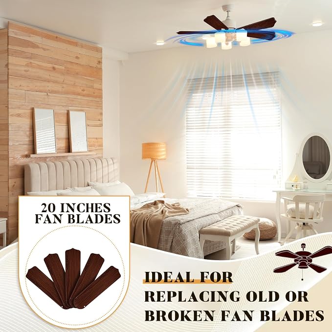 Lineshading 5 Pack 20" Replacement Fan Blades - Image 5