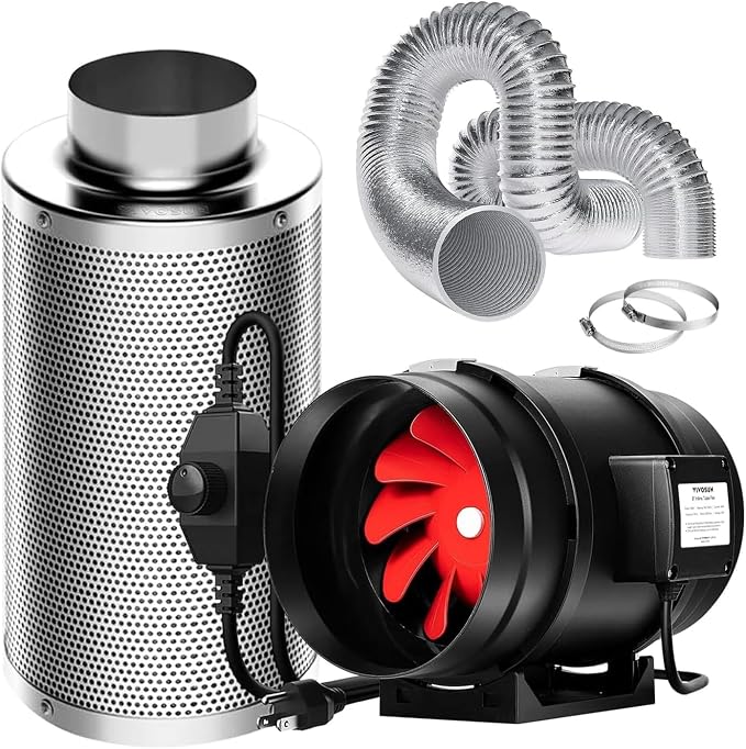 VIVOSUN Grow Tent Ventilation System, 8 Inch Inline Duct Fan by Unknown