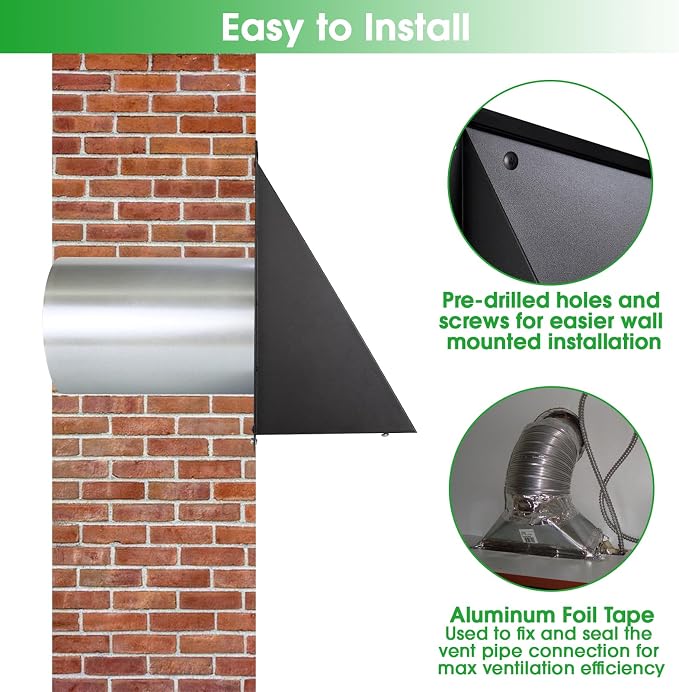 3 Inch Dryer Vent Cover Outside - Image 6