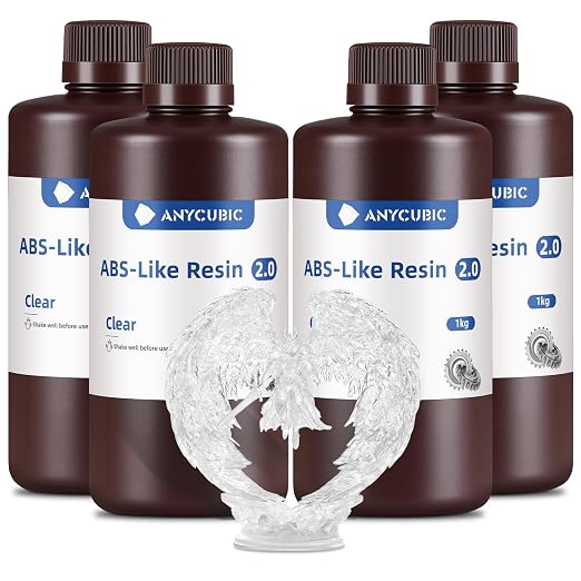 ANYCUBIC 2nd Gen Resin Technology ABS-Like Resin 2.0 Bundle, 3D Printer Resin by ANYCUBIC