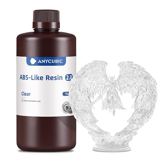 ANYCUBIC 2nd Gen Resin Technology ABS-Like Resin 2.0, 3D Printer Resin by ANYCUBIC