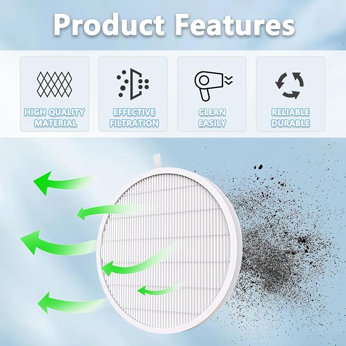 Nail Dust Collector Filter, Replacement Filters Compatible - Image 3