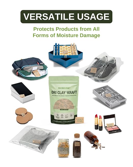 Micro-Pak Dri Clay Kraft, Highest Moisture Absorption Desiccant Packs, Silica - Image 8