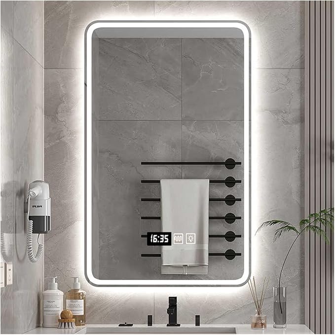 Bathroom Mirror with LED Lights，Bathroom Led Mirror ，Backlit Bathroom Mirror by ZXCASDF