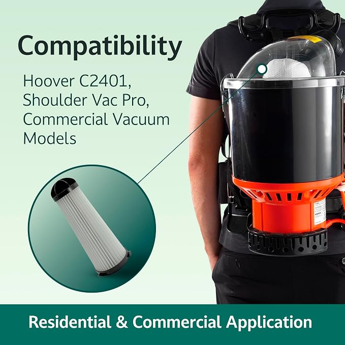 Replacement Filter Compatible for Hoover vacuum filters C2401-2KE2110000 & - Image 4