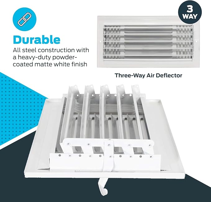 EZ-FLO 14 x 6 Inch Air Vent Cover - Image 7
