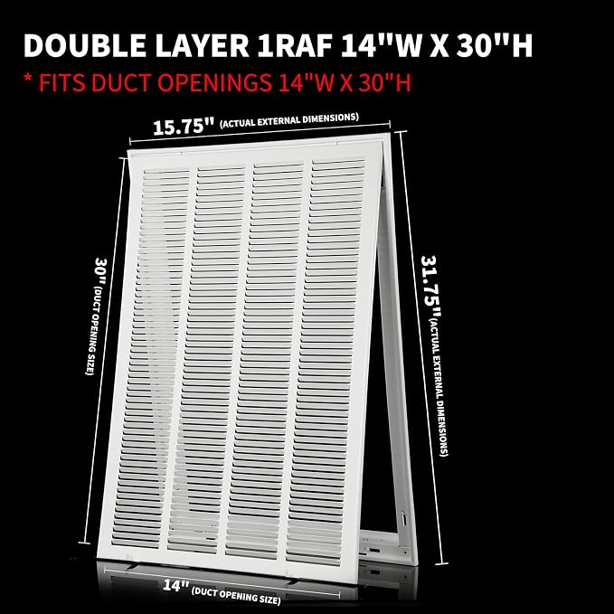 14x30 Return Air Grille Return Vent Cover - Image 5