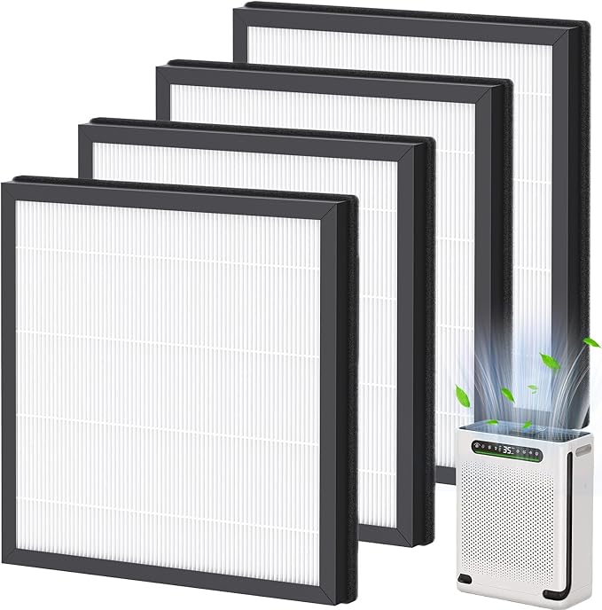 4 Pack HAP605 Air Purifier Filter, Air Purifier Replacement Filter by AddtoYourCart