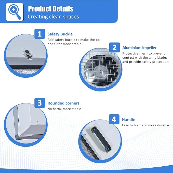 HEPA H14-Filter Laminar Flow Hood Updated FanFilter Unit（Include HEPA - Image 7