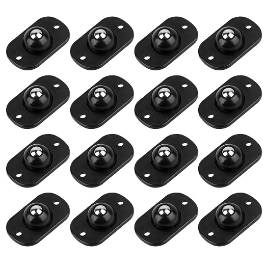 16 Pcs Self Adhesive Mini Caster Wheels 360° Swivel Mini Appliance Rollers by Unknown