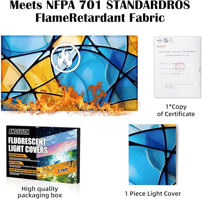 Fluorescent Light Covers -1PCS 4x2 Feet Classroom Covers - Image 5