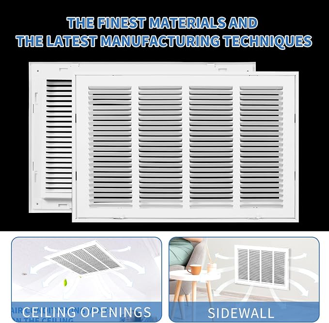 20x10 Return Air Grille, Return Air Vent Cover - Image 5